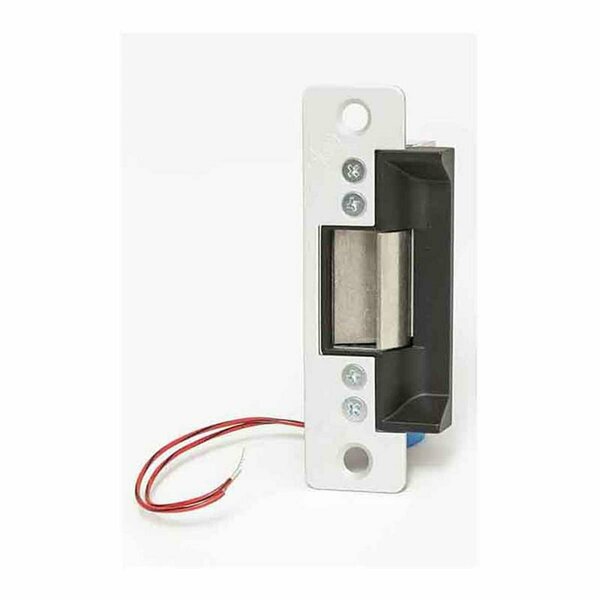 Invernadero 24V Flat Electric Strike Fail Secure, Clear Anodized Aluminum IN3232755